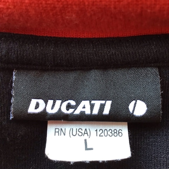 DUCATI Jersey Jacket Zip Up Size Large - Picture 7 of 7